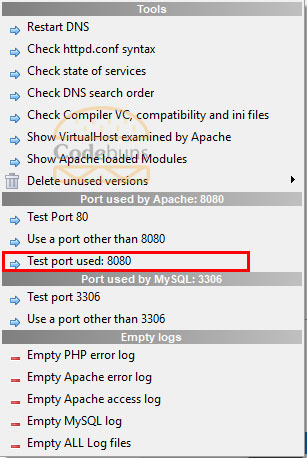 port 8080 is used by other programs