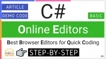 C# Online Editors