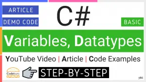 C# Variables - Codebuns