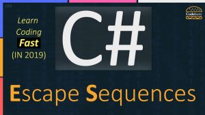 escape sequences escape sequences