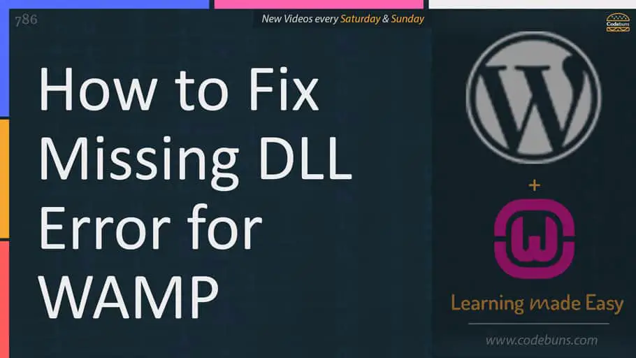 How to fix missing DLL error for WAMP