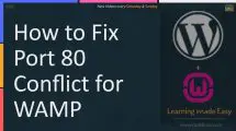 How to fix Port 80 Conflict for WAMP