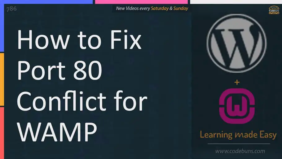 How to fix Port 80 Conflict for WAMP