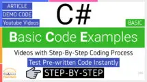 C# Basic Code Examples
