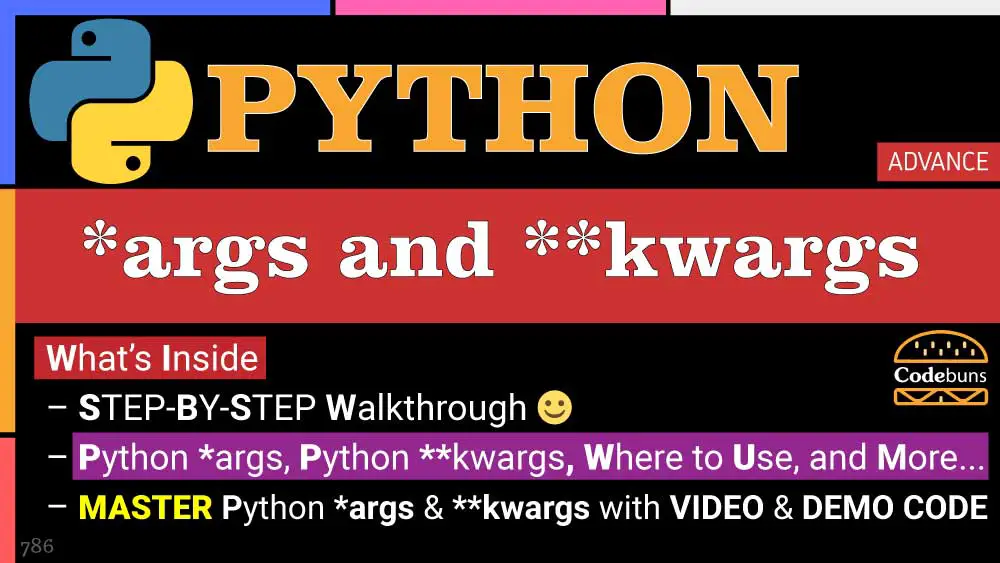 python-args-and-kwargs