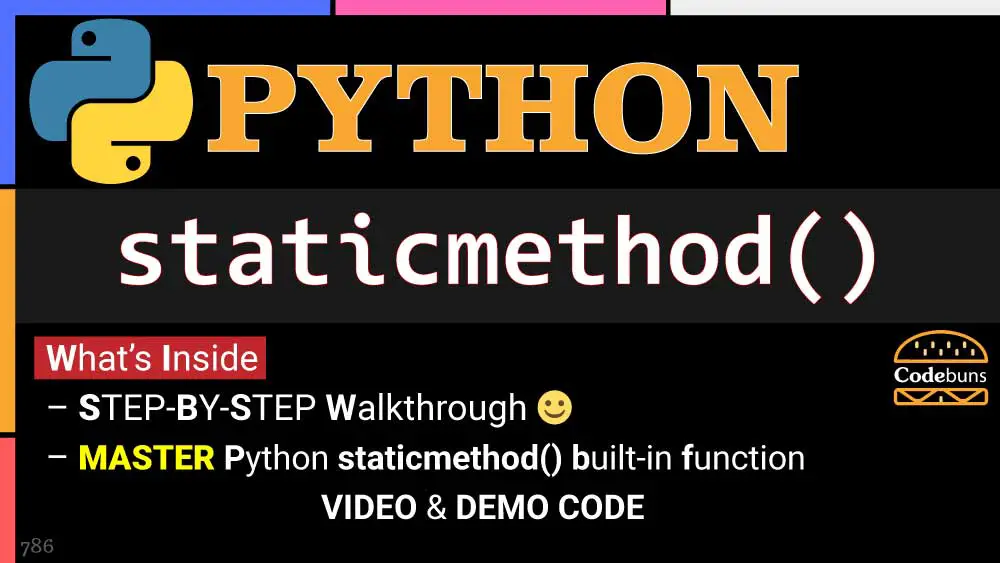 python-staticmethod