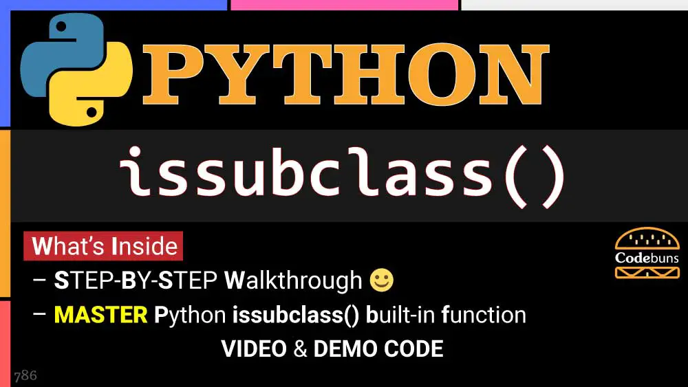 python-issubclass